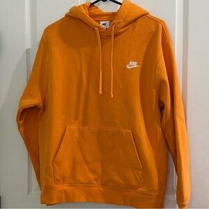 Nike Men's Orange Hoodie Size M